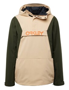 OAKLEY Outdoor jakna sivkasto bež / tamno zelena / koraljna