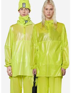 Kišna jakna Rains Ultralight Anorak 18880 REFLECTIVE DIGITAL LIME boja: zelena, za prijelazno razdoblje, oversize, 18880.REFLELIME-REFLECTIVE