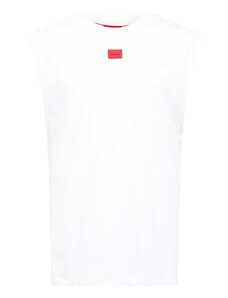 HUGO Majica 'Dankto241' crvena / bijela