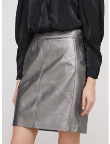 Suknja Dkny boja: srebrna, mini, pencil