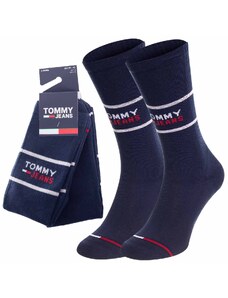 Tommy Hilfiger Jeans Unisex's 2Pack Socks 701218704002 Navy Blue