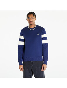 FRED PERRY Tipped Sleeve Sweatshirt French Navy