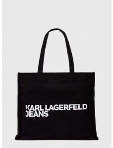 Torba Karl Lagerfeld Jeans boja: crna