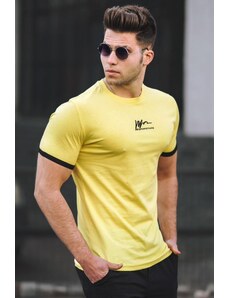 Madmext Men's Yellow T-Shirt 5200