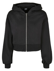 UC Ladies Women's Short Oversized Zipper Jacket Black