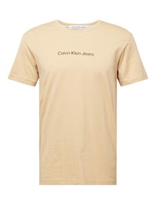 Calvin Klein Jeans Majica tamno bež / crna