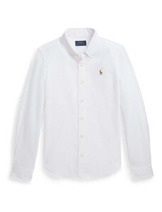 Dječja pamučna košulja Polo Ralph Lauren boja: bijela