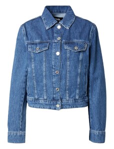 Karl Lagerfeld Prijelazna jakna 'ikonik' plavi traper / crna / srebro