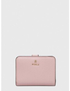 Kožni novčanik Furla za žene, boja: ružičasta