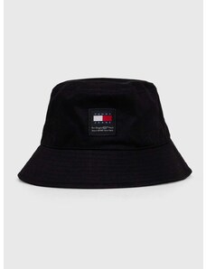 Pamučni šešir Tommy Jeans boja: crna, pamučni