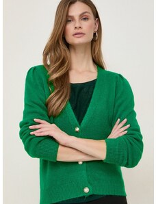 Kardigan s primjesom vune Morgan boja: zelena, topli