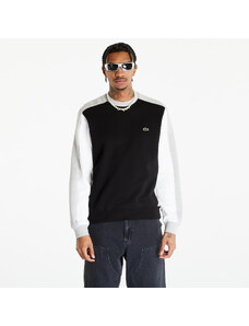 LACOSTE Men's Sweatshirt Black/ Silver Chine-White