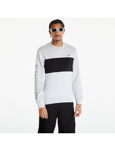 LACOSTE Men's Sweatshirt Silver Chine/ Black