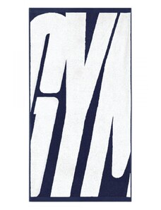 Zwoltex Unisex's Sport Towel Gym AB Navy Blue/White
