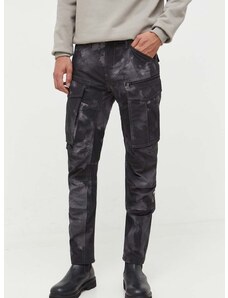Pamučne hlače G-Star Raw boja: siva, uski kroj