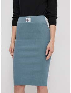 Suknja Calvin Klein Jeans midi, pencil