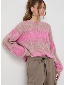 Vuneni pulover Miss Sixty za žene, boja: ružičasta, topli