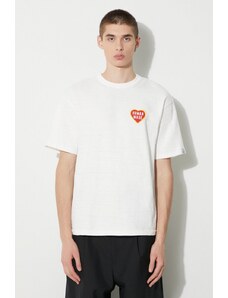 Pamučna majica Human Made Graphic za muškarce, boja: bijela, s tiskom, HM26TE011