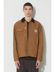 Traper jakna Carhartt WIP Michigan Coat za muškarce, boja: smeđa, za prijelazno razdoblje, I031519.00S01