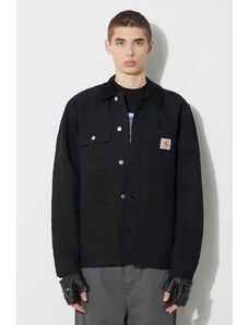 Traper jakna Carhartt WIP Michigan Coat za muškarce, boja: crna, za prijelazno razdoblje, I031519.0