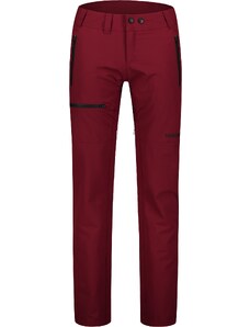Nordblanc Tamno Crvene ženske vodootporne outdoor hlače od flisa PEACEFUL