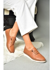 Fox Shoes P555508103 Tan Genuine Leather Women's Shoe