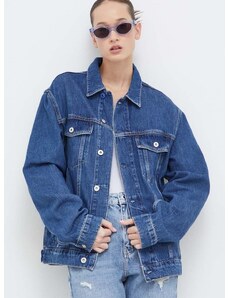 Traper jakna Karl Lagerfeld Jeans za žene, za prijelazno razdoblje, oversize