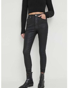 Traperice Calvin Klein Jeans za žene, boja: crna