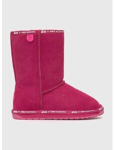 Dječje cipele za snijeg od brušene kože Emu Australia Barbie Wallaby Lo boja: ružičasta
