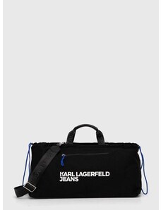 Pamučna torba Karl Lagerfeld Jeans boja: crna