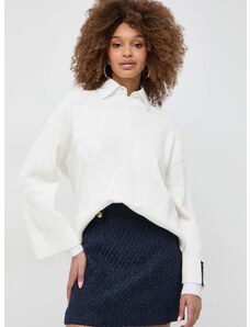 Pamučni pulover Armani Exchange boja: bijela, 3DYM1A YMZ1Z