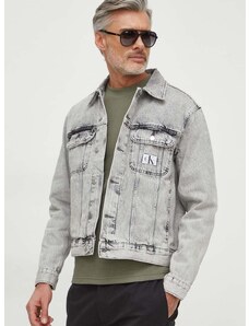 Traper jakna Calvin Klein Jeans za muškarce, boja: siva, za prijelazno razdoblje