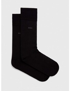 Pamučne čarape BOSS boja: crna