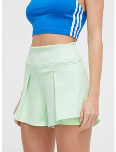 Kratke hlače za trening adidas Performance Tennis Match boja: zelena, bez uzorka, visoki struk