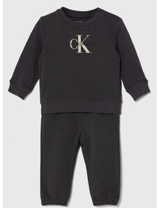 Dječja trenirka Calvin Klein Jeans boja: siva