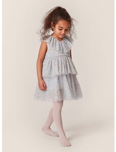 Dječja haljina Konges Sløjd boja: siva, mini, širi se prema dolje