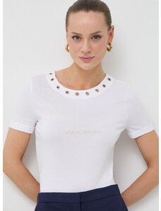Majica kratkih rukava Marciano Guess za žene, boja: bijela