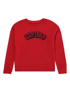 GAP Sweater majica '1969' crvena / crna