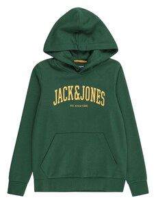 Jack & Jones Junior Sweater majica 'JOSH' žuta / kraljevski zelena