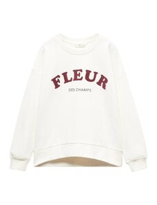 MANGO KIDS Sweater majica 'Dublini' bordo / crna / bijela melange