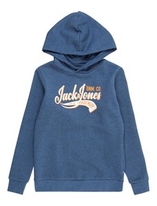 Jack & Jones Junior Sweater majica tamno plava / narančasta / bijela