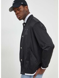Bomber jakna Karl Lagerfeld za muškarce, boja: crna, za prijelazno razdoblje