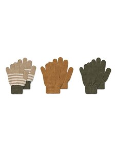 Dječje rukavice Liewood 3-pack boja: smeđa