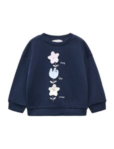 MANGO KIDS Sweater majica 'FLOWER' svijetlobež / mornarsko plava / svijetloplava / svijetloljubičasta