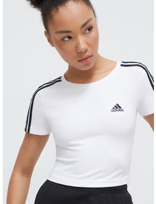 Majica kratkih rukava adidas za žene, boja: bež IR6112