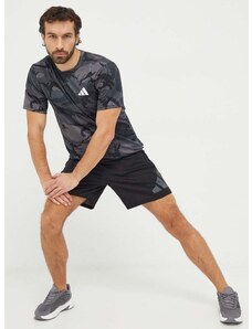 Majica kratkih rukava za trening adidas Performance Training Essentials boja: siva, s uzorkom