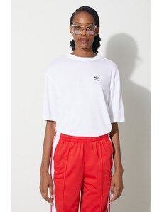 Majica kratkih rukava adidas Originals Trefoil Tee za žene, boja: bež, IR8064