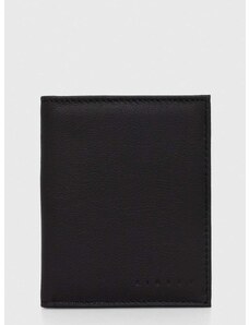 Kožni novčanik Sisley za muškarce, boja: crna