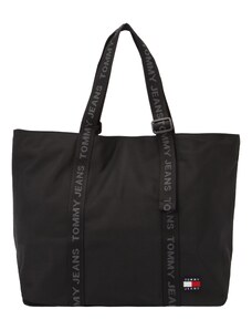 Tommy Jeans Shopper torba 'Essential' kameno siva / vatreno crvena / crna / bijela