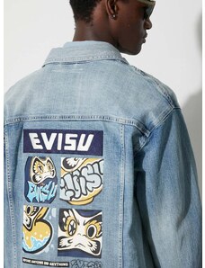 Traper jakna Evisu za muškarce, za prijelazno razdoblje, oversize